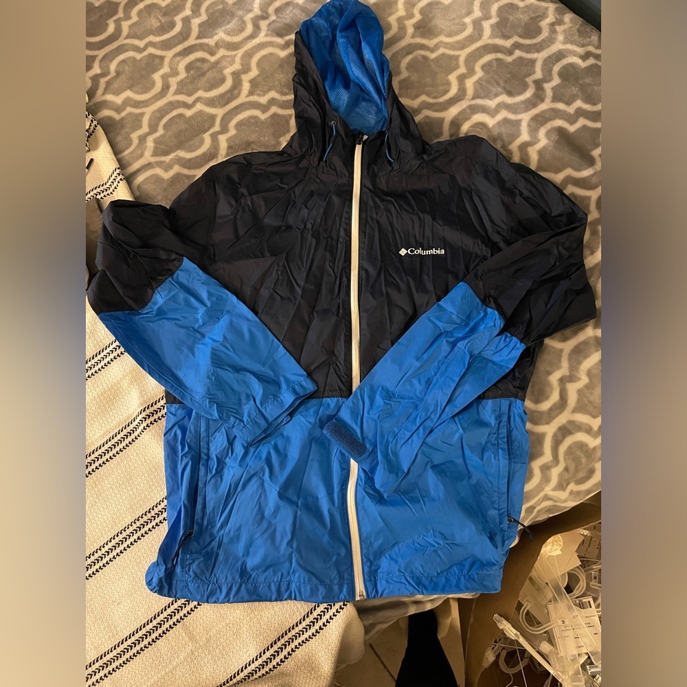 Columbia Mens Blue Windbreaker Size XL #2090